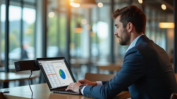 La flexibilité des moniteurs portables pour un travail efficace